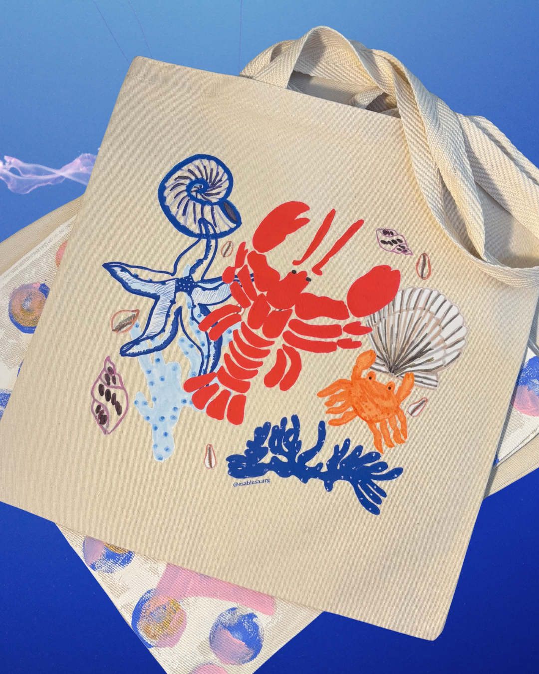 Tote bag Mar 🦀🪸🪼