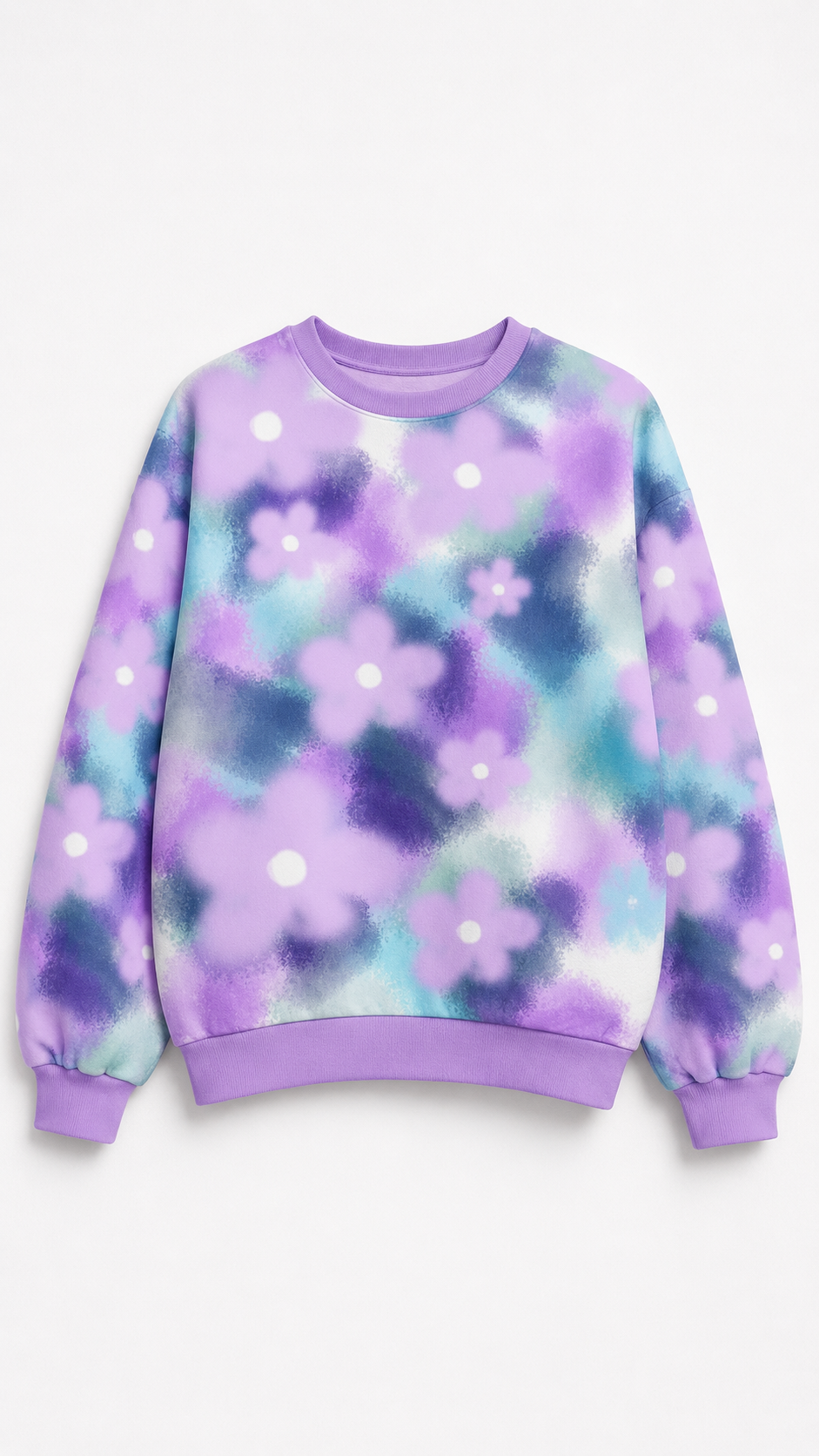 Buzo flores-nubes 100% algodón frisado🌸