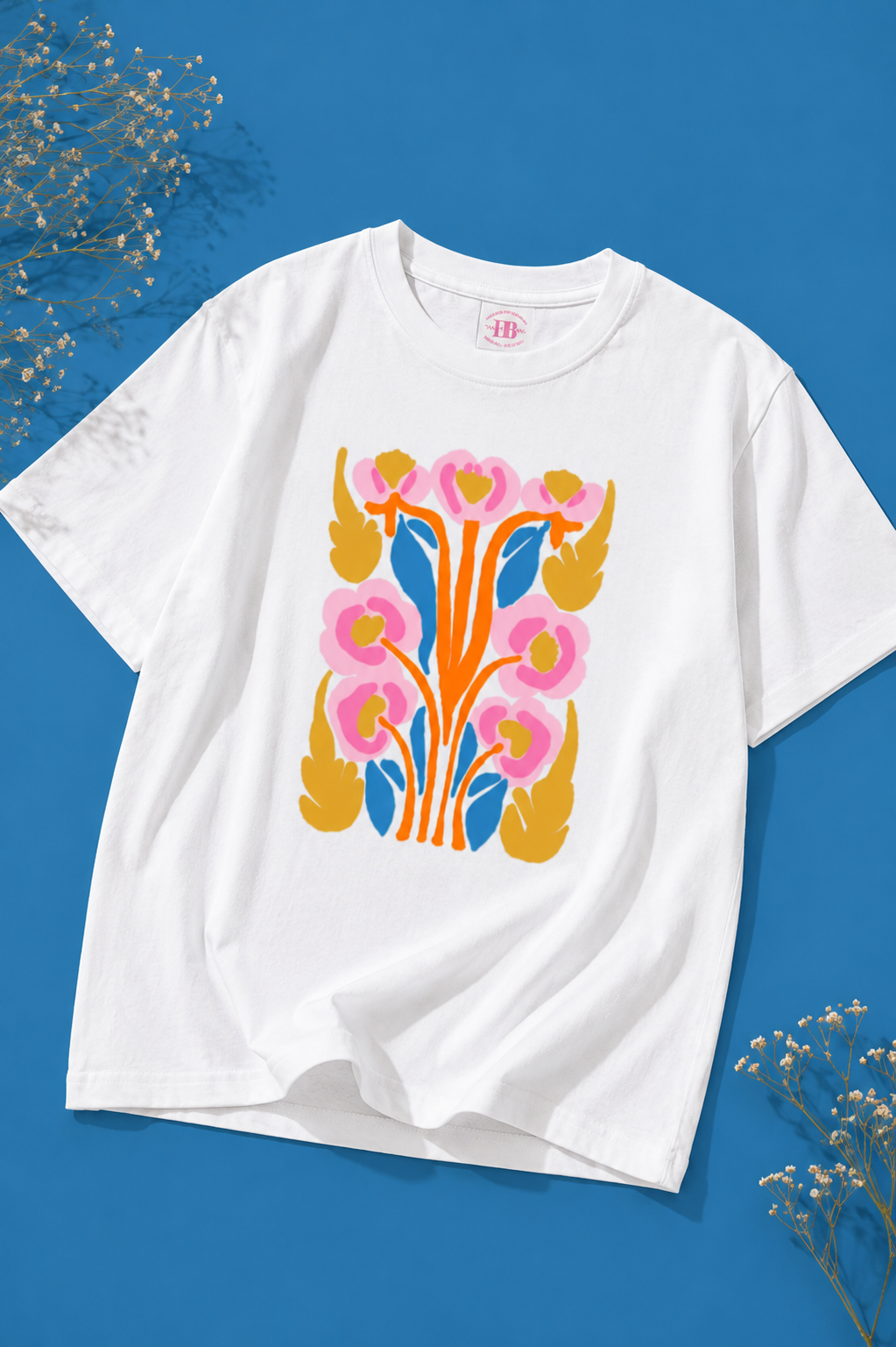 Remera flores NEO