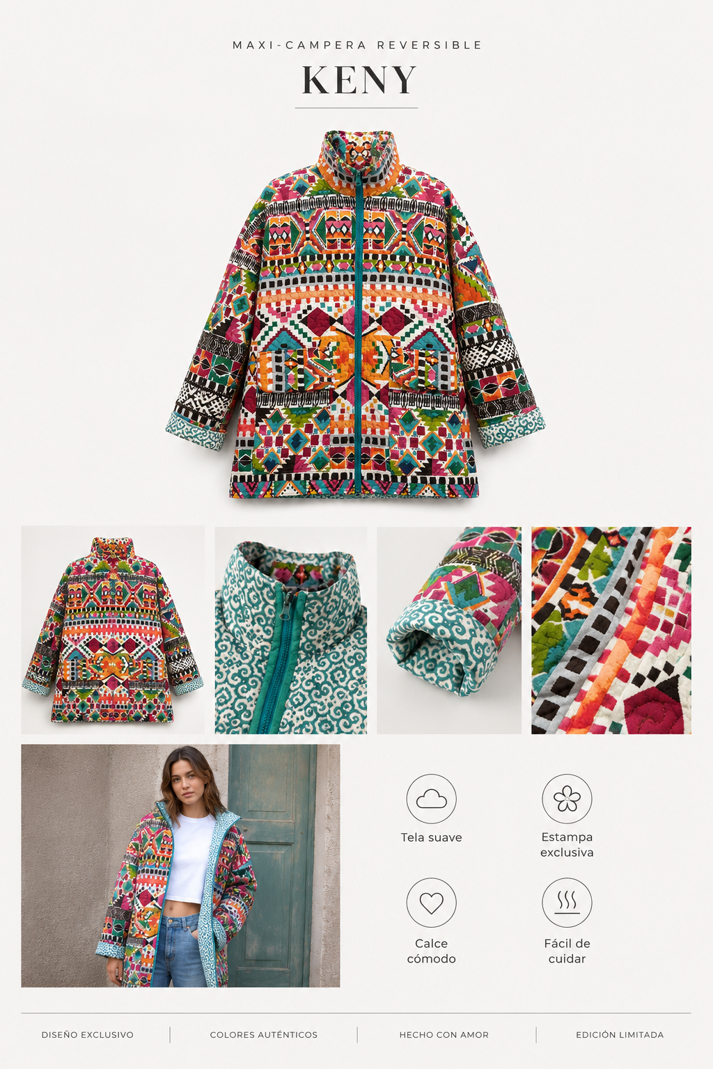 Maxi-campera reversible KENY
