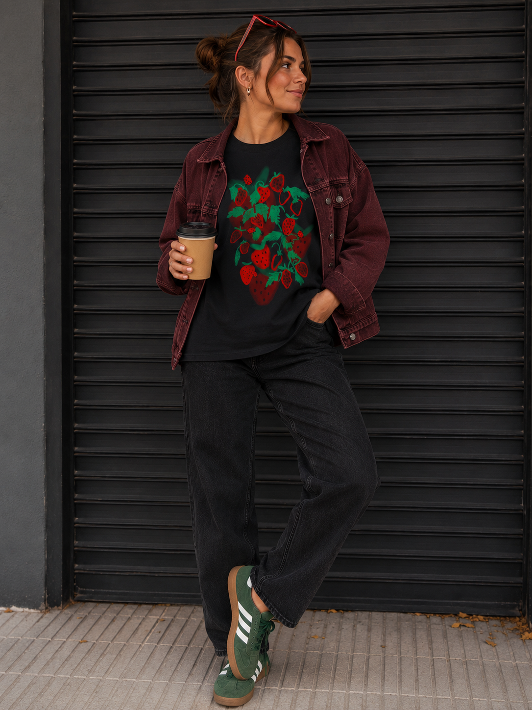 Remera frutillas salvajes