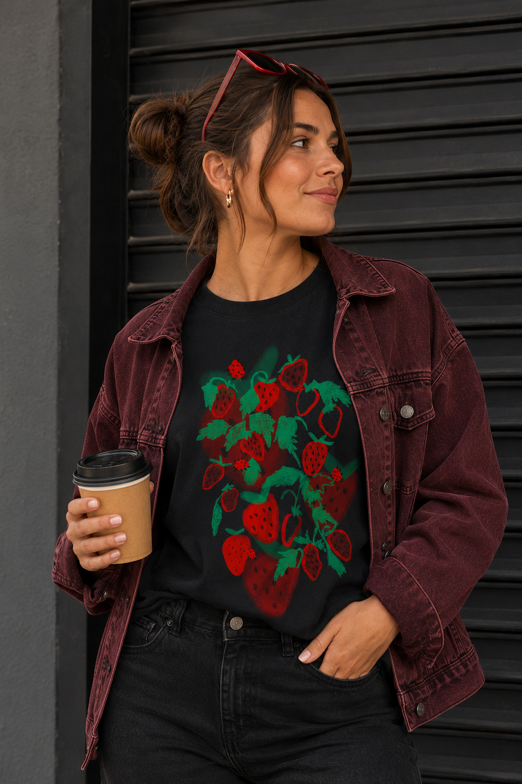 Remera frutillas salvajes