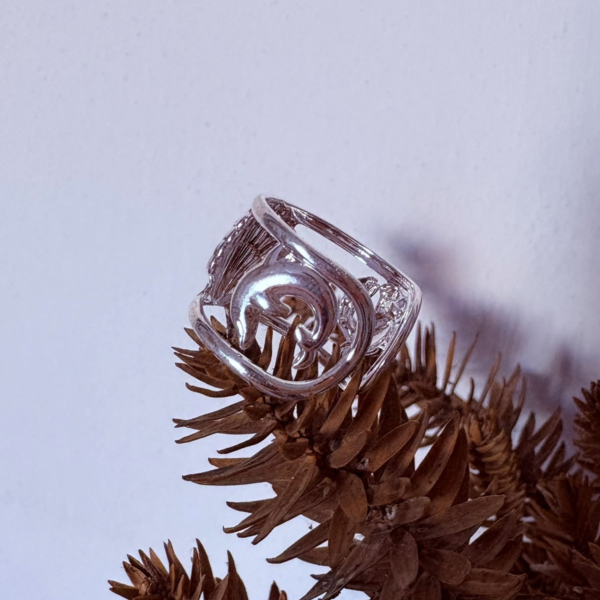 Anillo Mix de Mar - Acero blanco