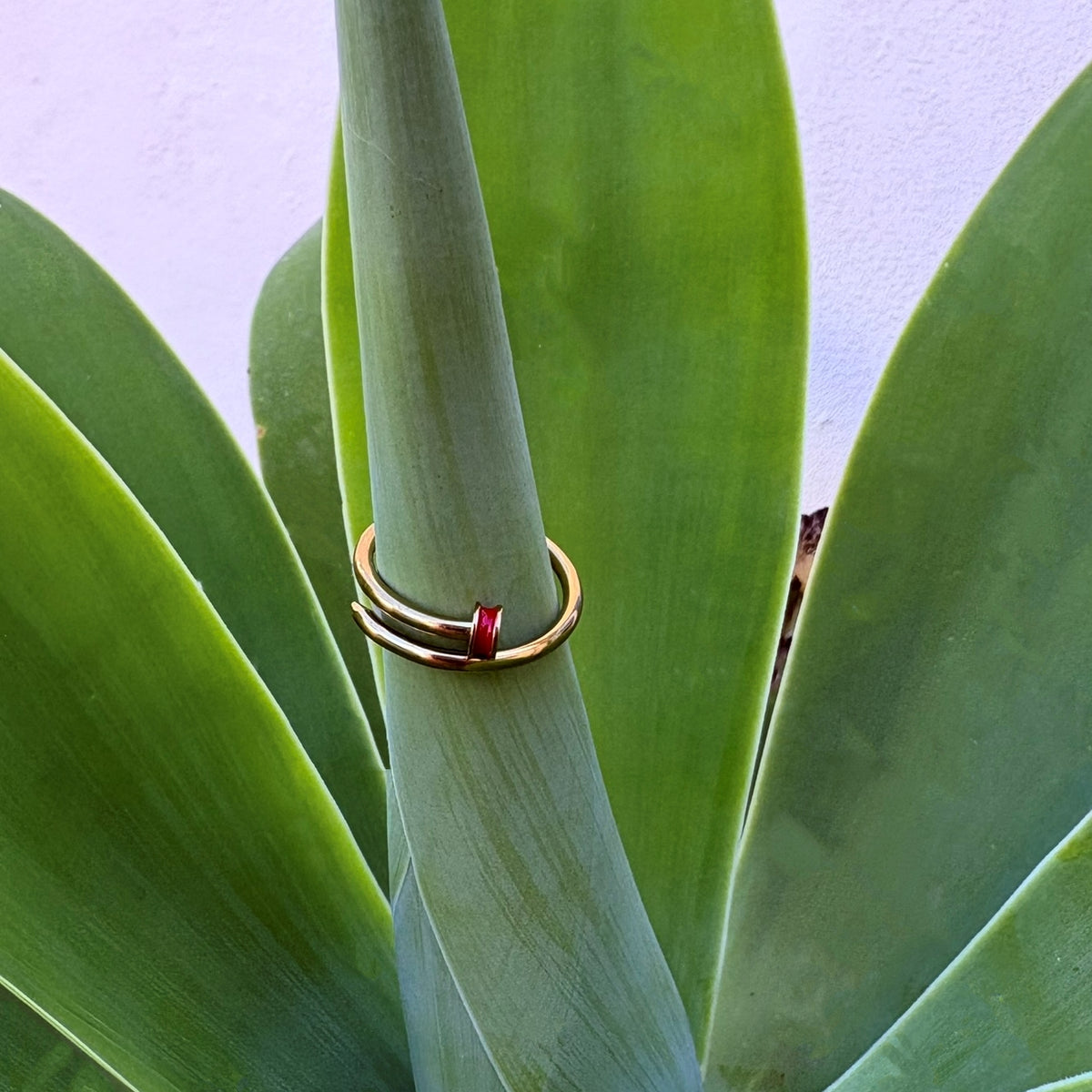 Anillo Protector - Acero dorado