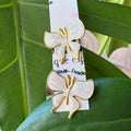 Aros Mariposa - Acero dorado
