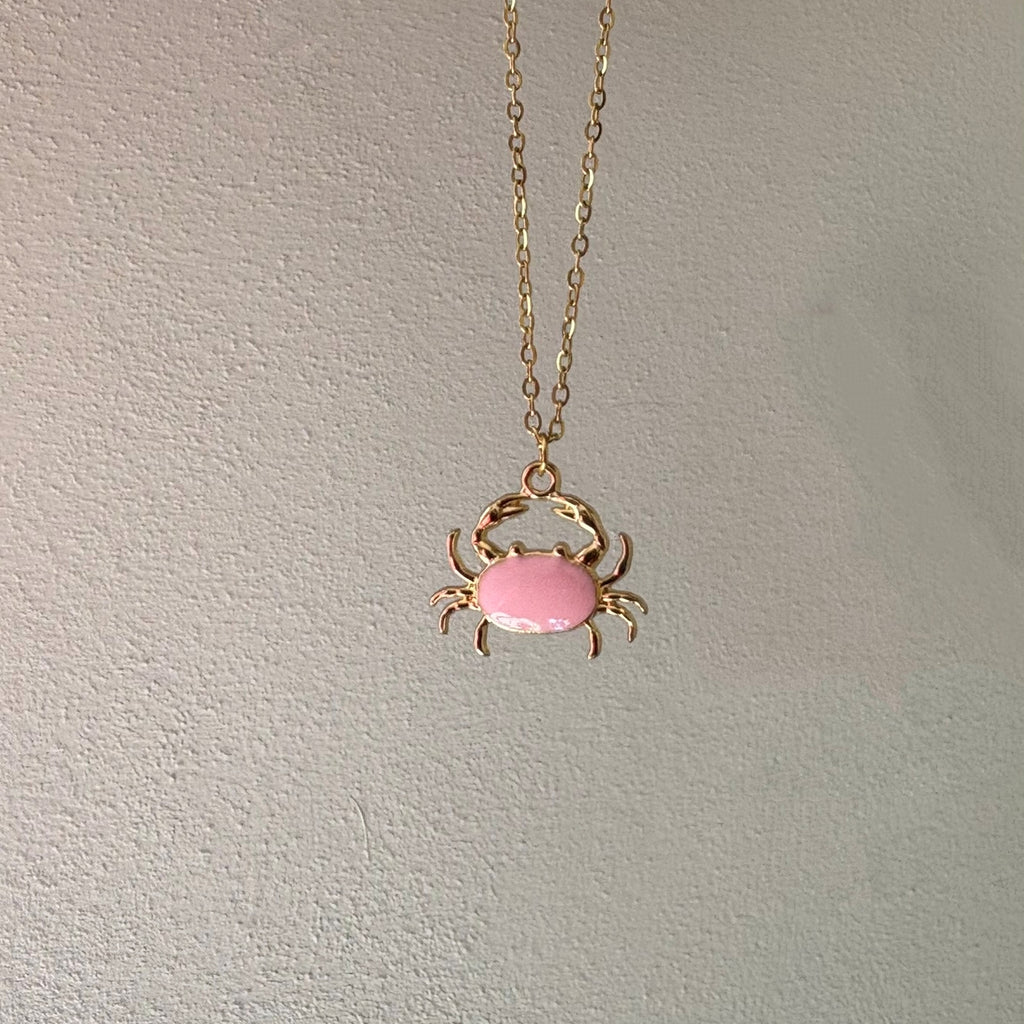 Cadena Cangrejo Rosa - Acero dorado