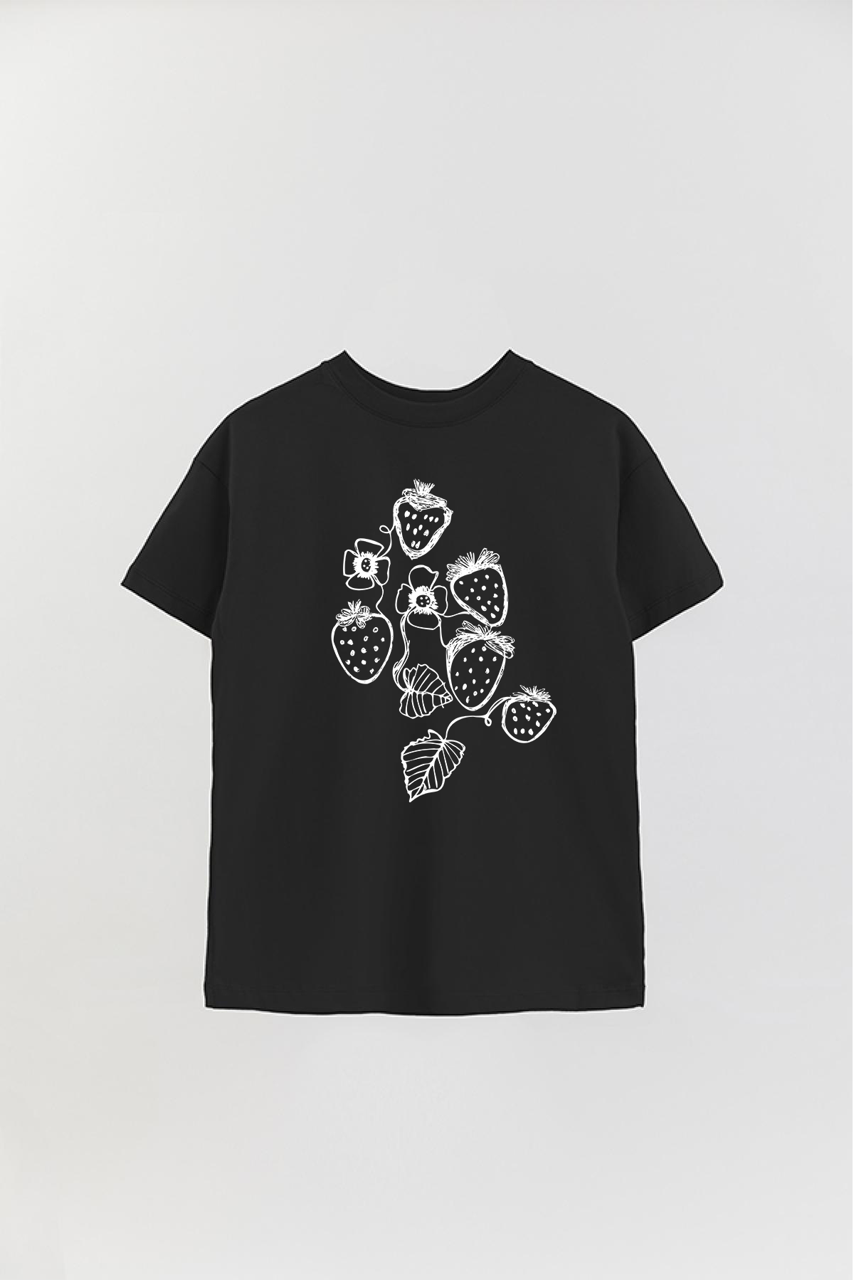 Remera frutillas unilínea
